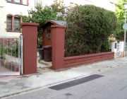 Torpfeiler mit Sandsteinmauer Speyer